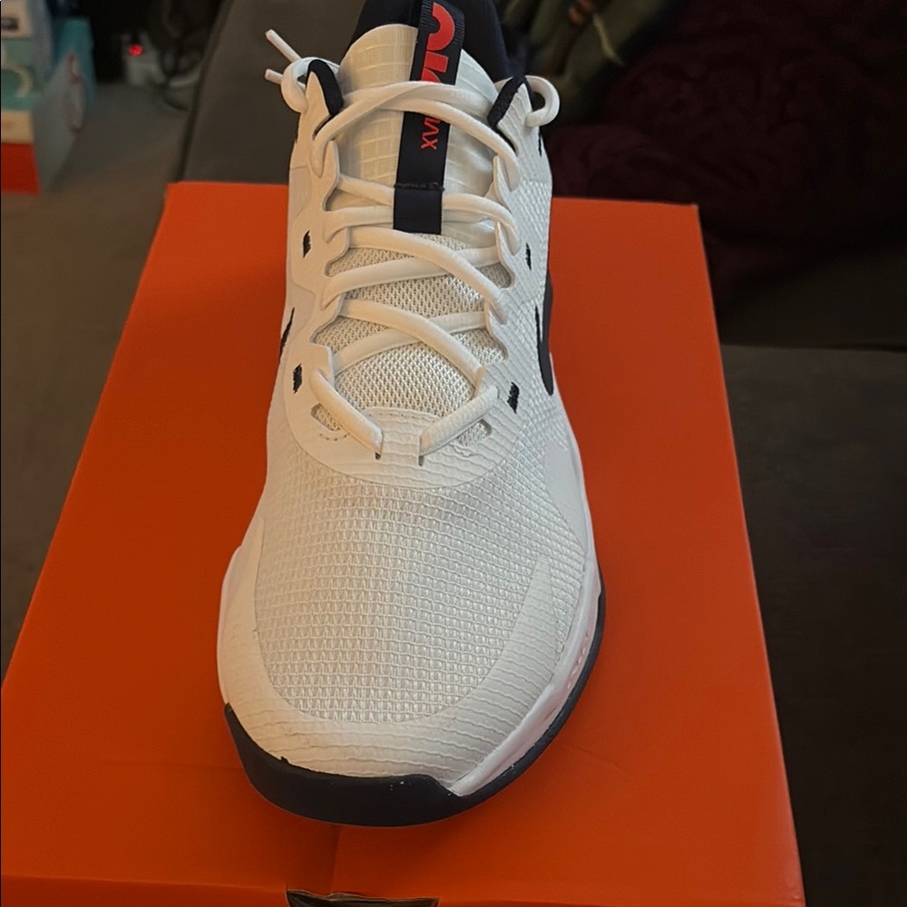 Nike White and Navy Athletic Shoes